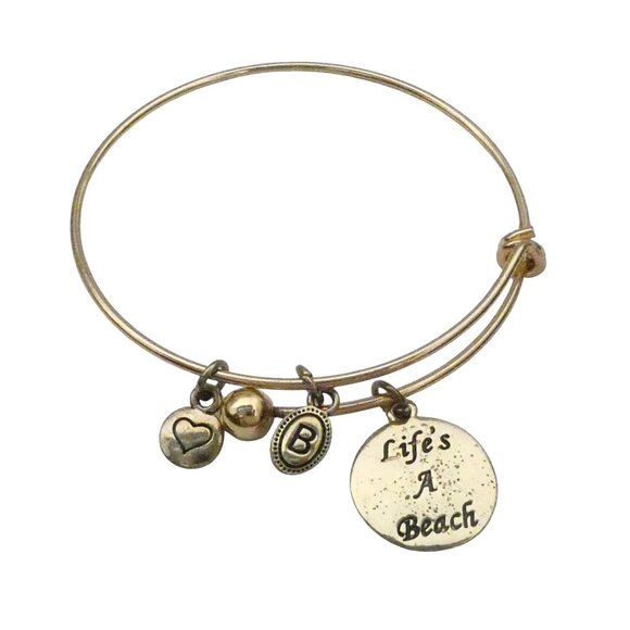 BELLA PERLINA Life's A Beach charm bangle bracelet - Picture 1 of 2